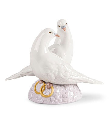 Anniversay doves Figurine