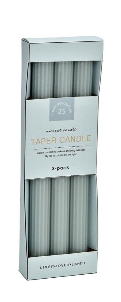Stick candle set of 3, made of wax
