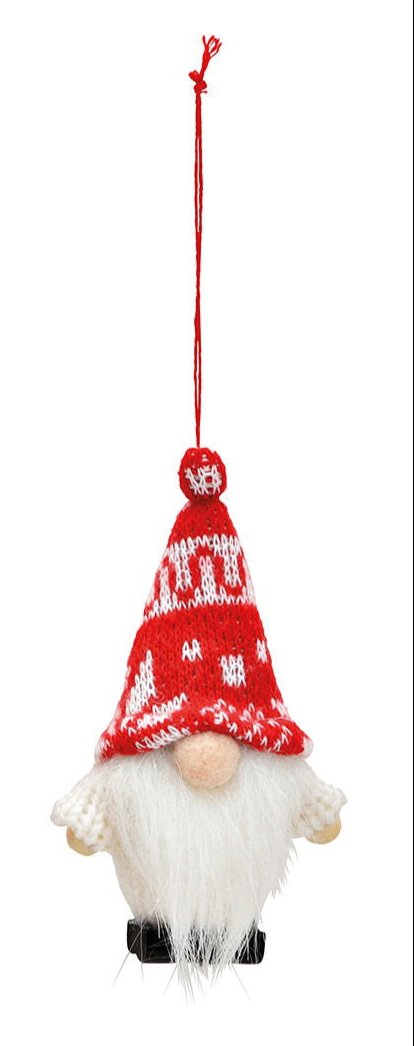 Hanger gnome from textile red