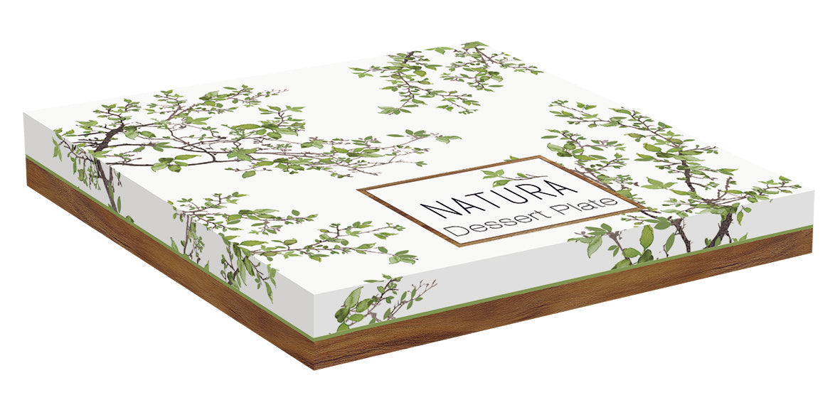Porc.dessert plate Ø 19 cm in color box NATURA - Shukha Online Store