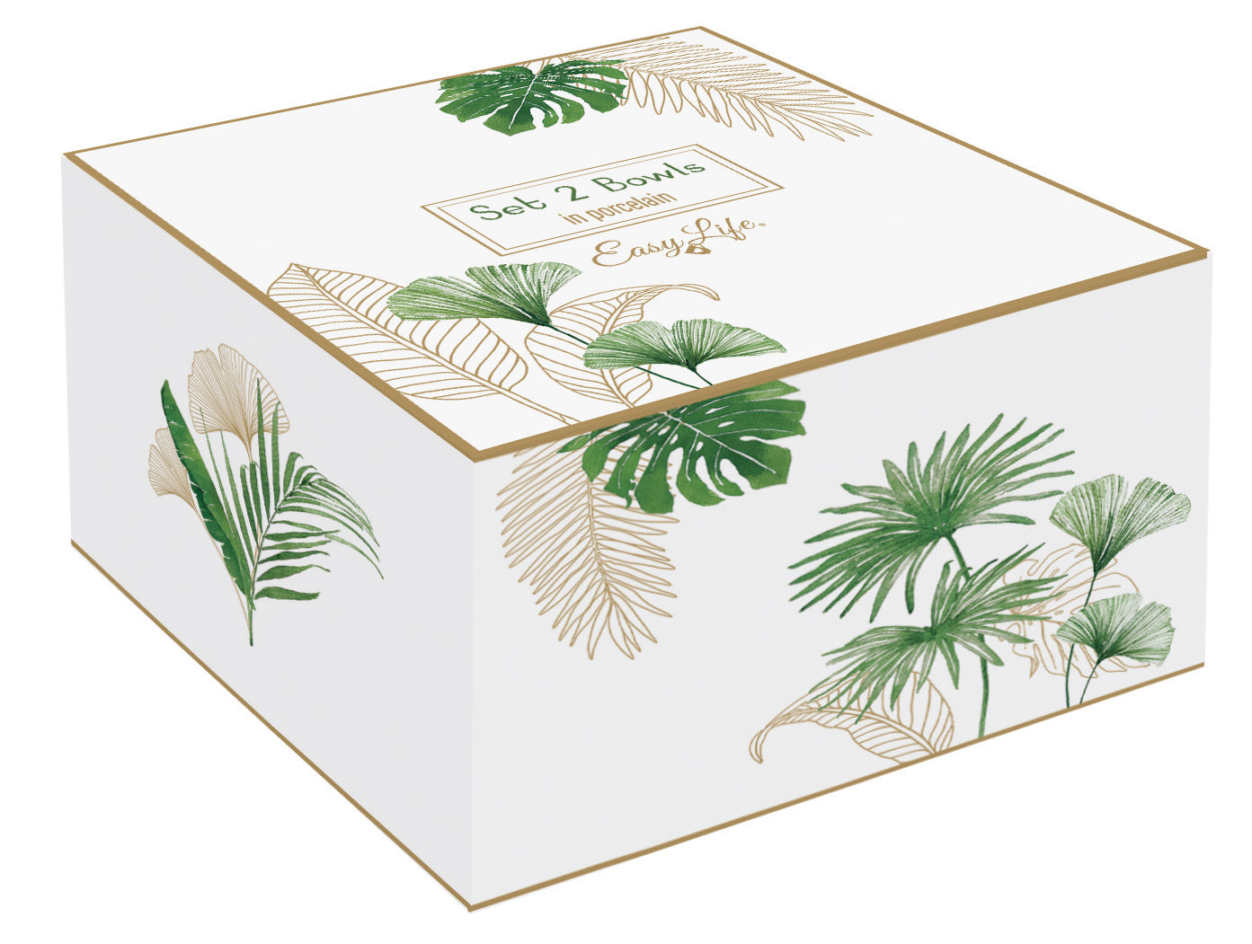 Set 2 porcelain bowls Ø 12 cm/250 ml in color box EXOTIQUE - Shukha Online Store