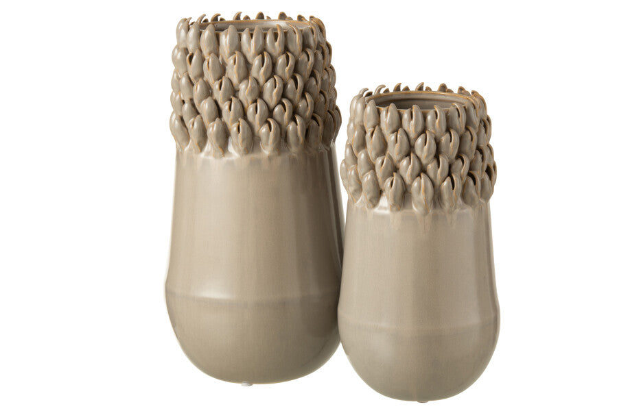 Vase Ibiza Ceramic Grey Large