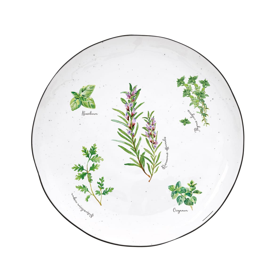 Porcelain dinner plate Ø26 cm HERBARIUM
