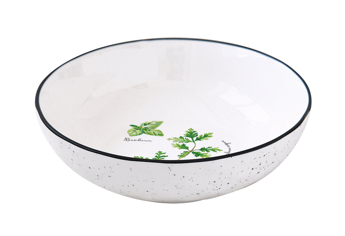 Porc.soup plate 18 cm bulk HERBARIUM - Shukha Online Store