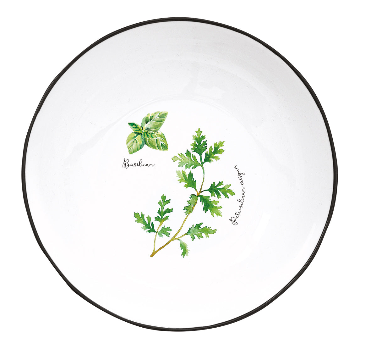 Porc.soup plate 18 cm bulk HERBARIUM - Shukha Online Store