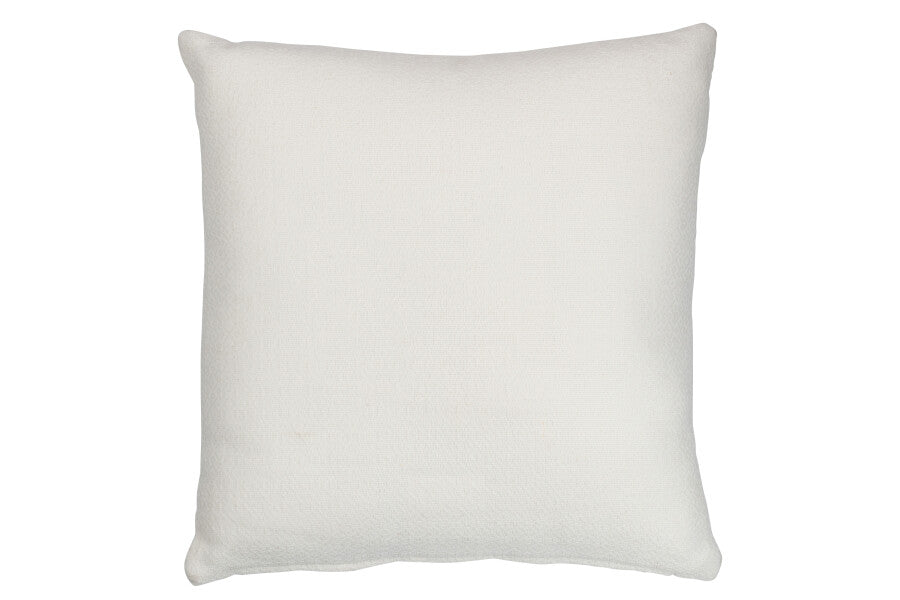 Cushion Leaf Square Polyester White