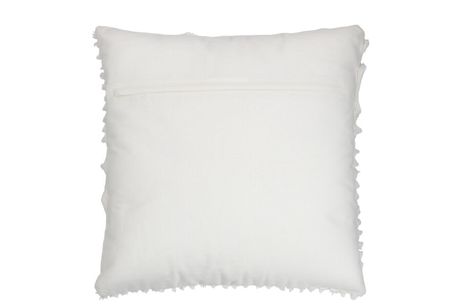 Cushion Arc Square Polyester White