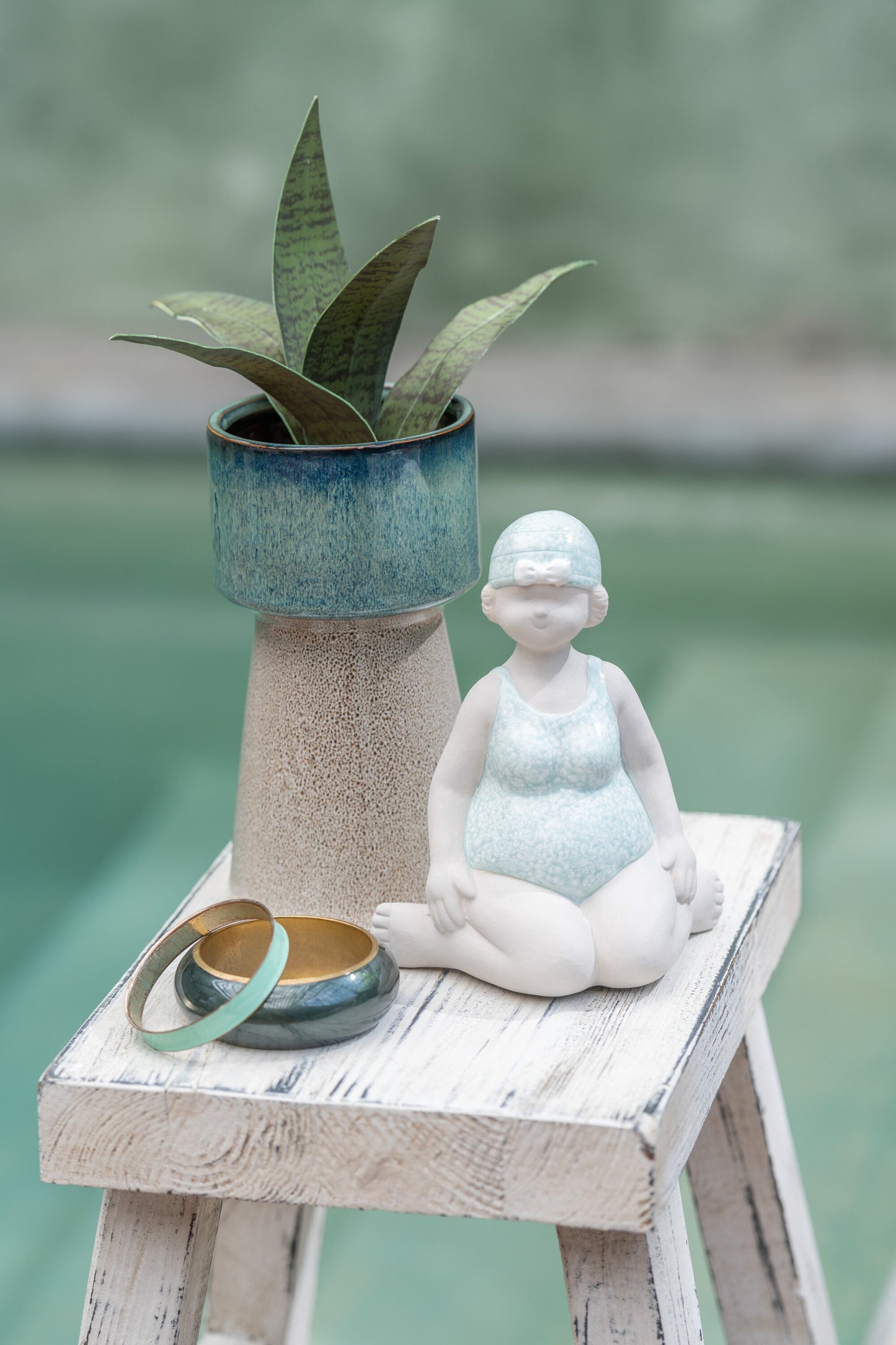 Flower Pot Lina Ceramic Green Small