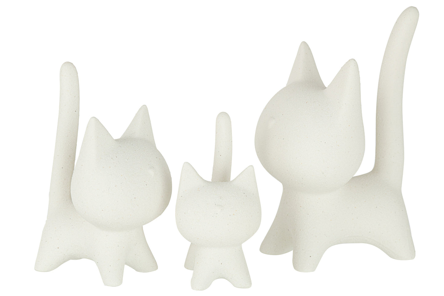 Cat Porcelain White Medium