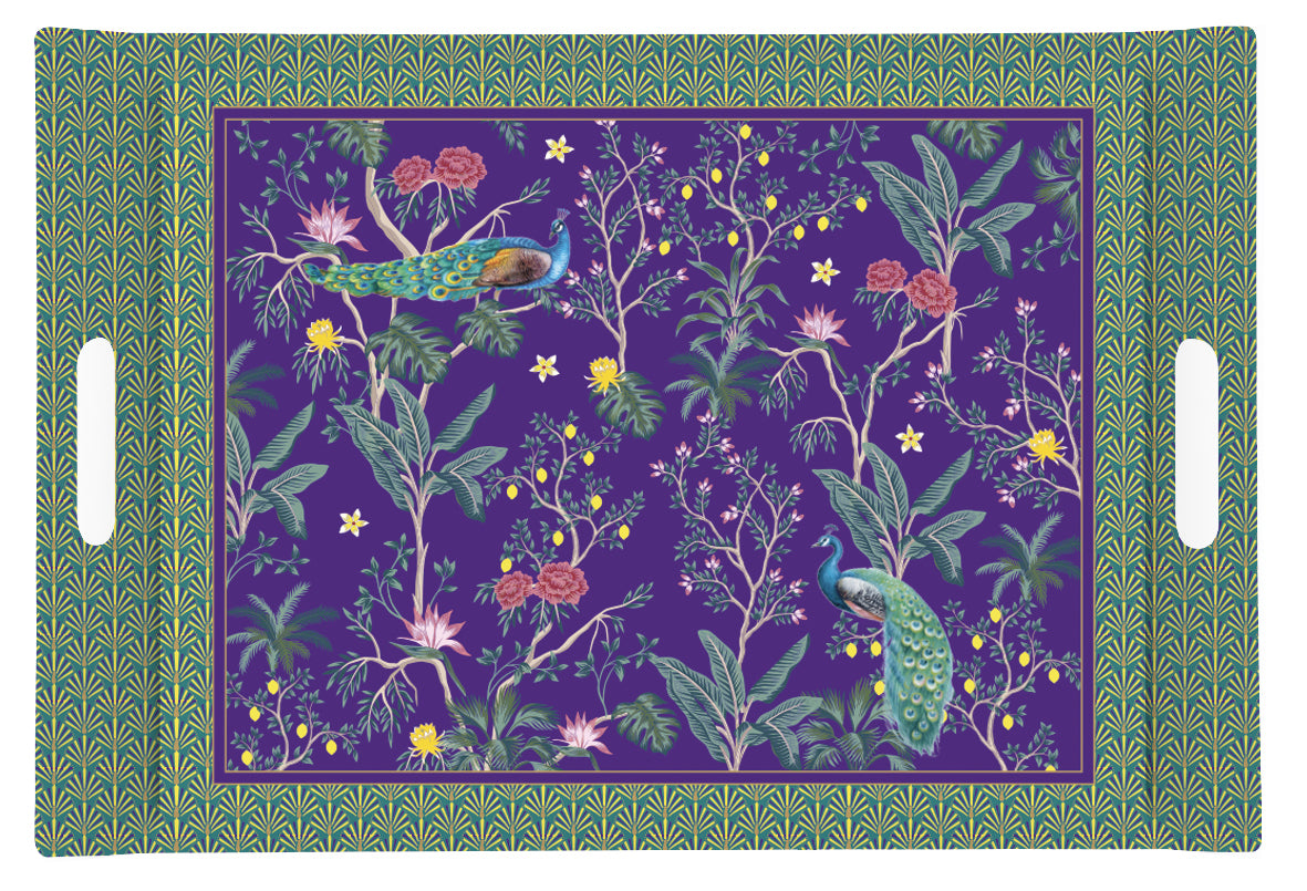 Tray 49x34 IMPERIAL PEACOCK