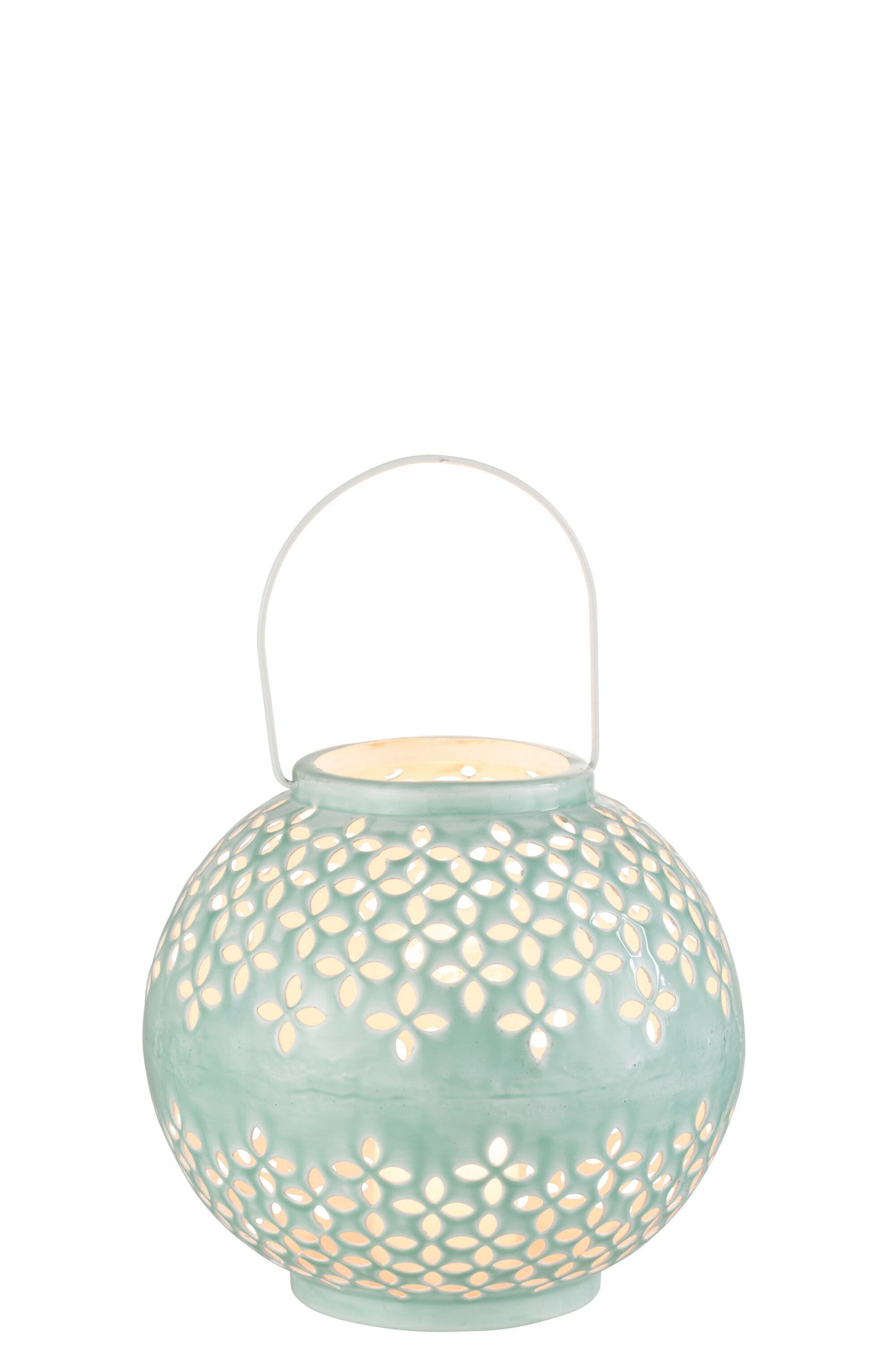 Lantern Ball Perforated Iron Blue