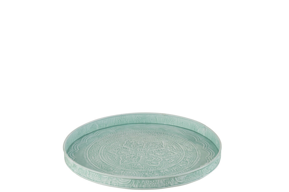 Tray Round Classic Iron Blue S