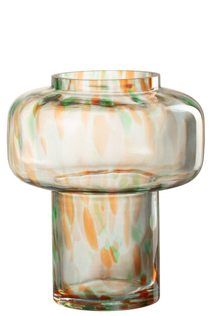 Vase Spots Ball Large Glass Mix