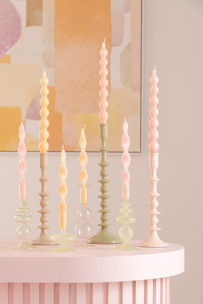 Candlestick Aluminium Green