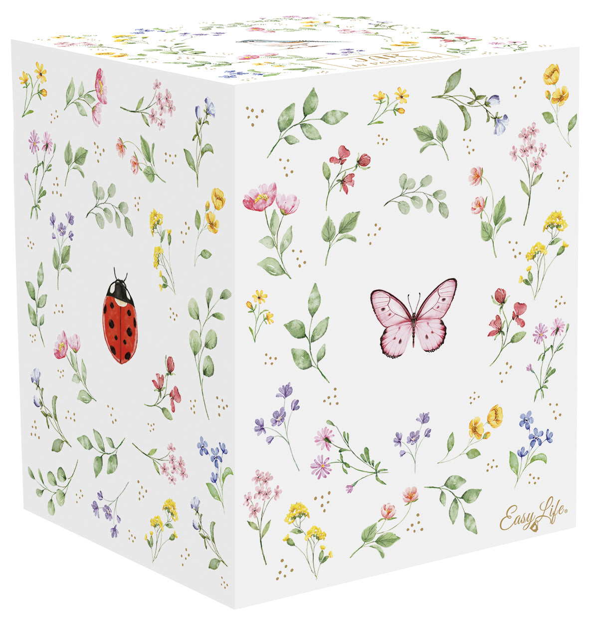 Porcelain cookie jar in color box FANCY GARDEN