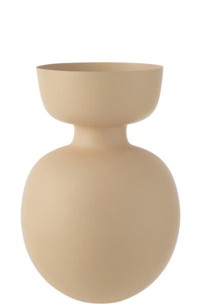 Vase Thibault Aluminium Beige Large