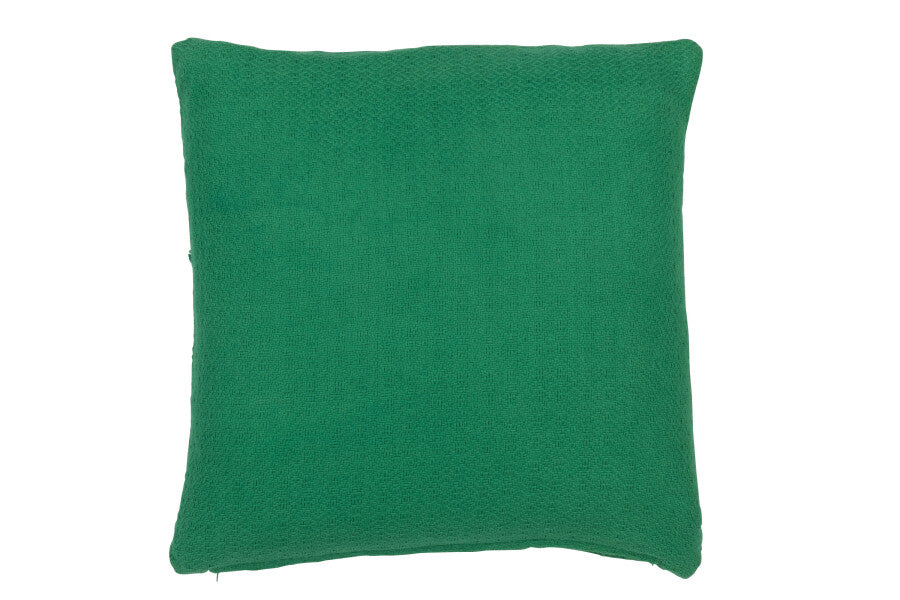 Cushion Leaves Cotton Dark Green