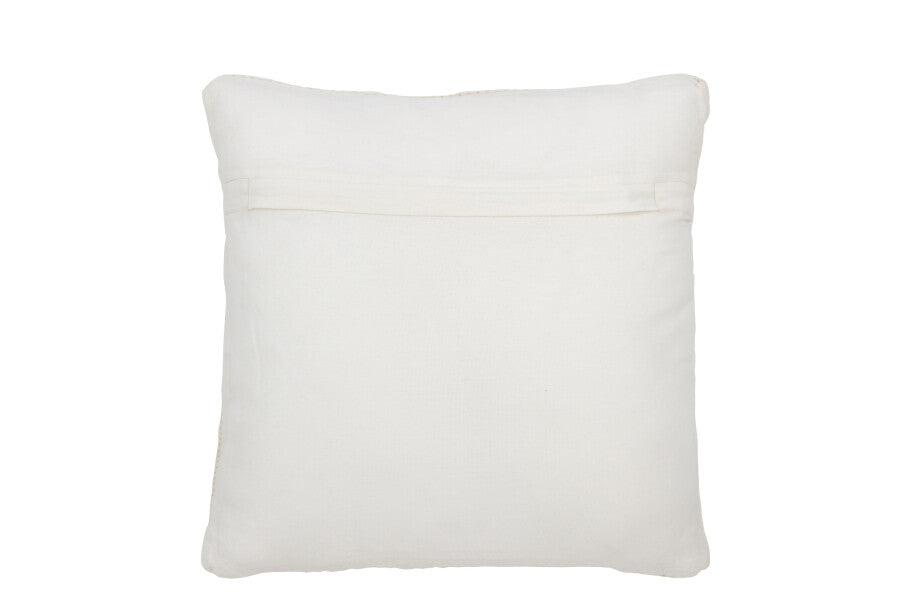 Cushion Woven Wool Cream Small
