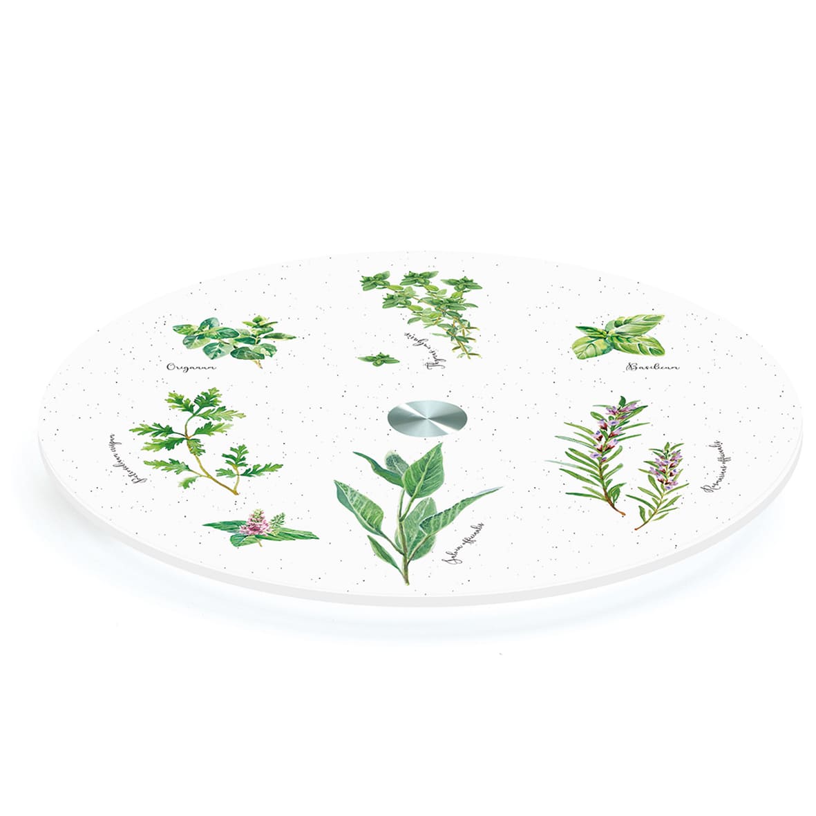 Revolving glass board Ø 32 HERBARIUM
