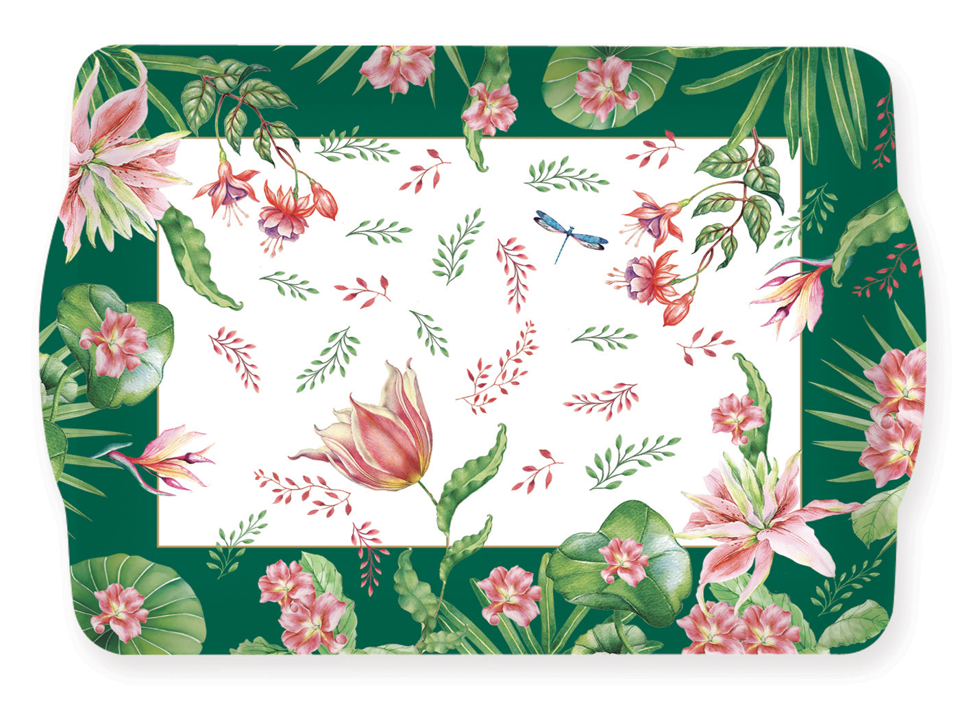 Tray w/handles 33x22 BOTANIC CHIC