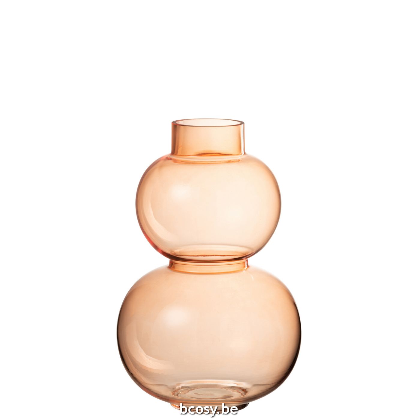 Vase Globes Glass Orange Small