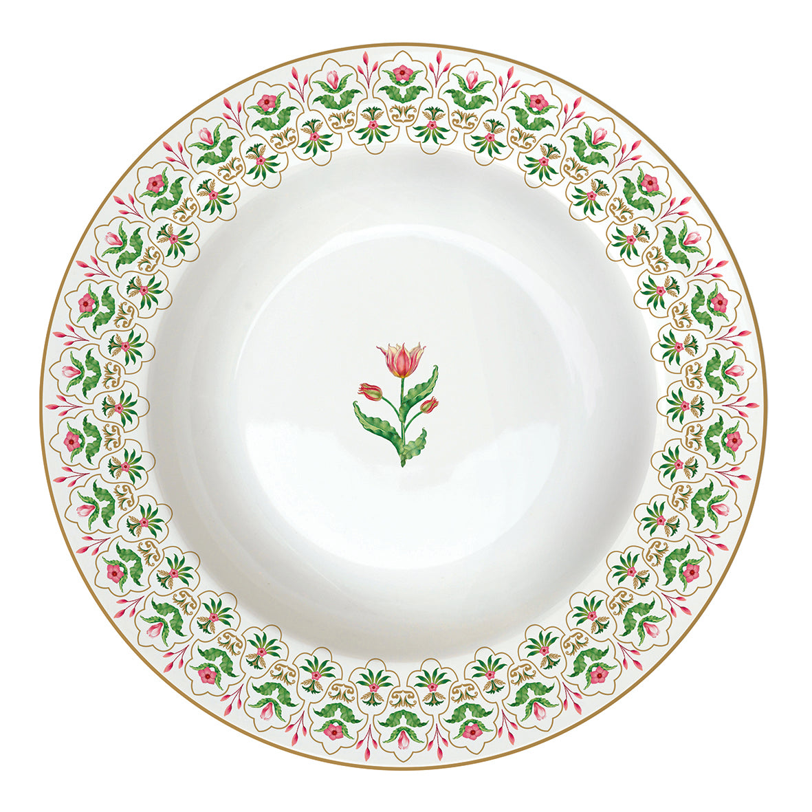 Porcelain soup plate Ø 21,5 cm BOTANIC CHIC