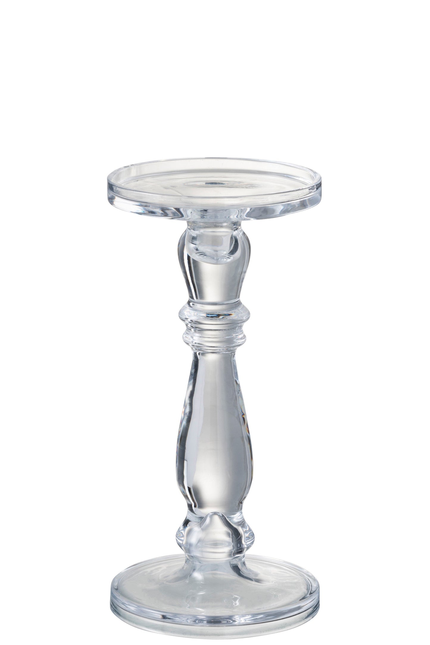 Candlestick/Candle Holder Leti Glass Transparent Medium