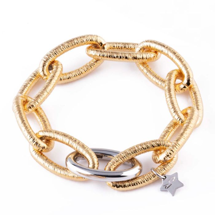 Diva bracelet with ethnic mesh