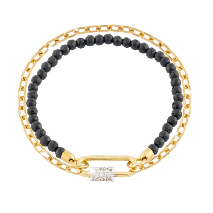 Palermo bracelet with black stones