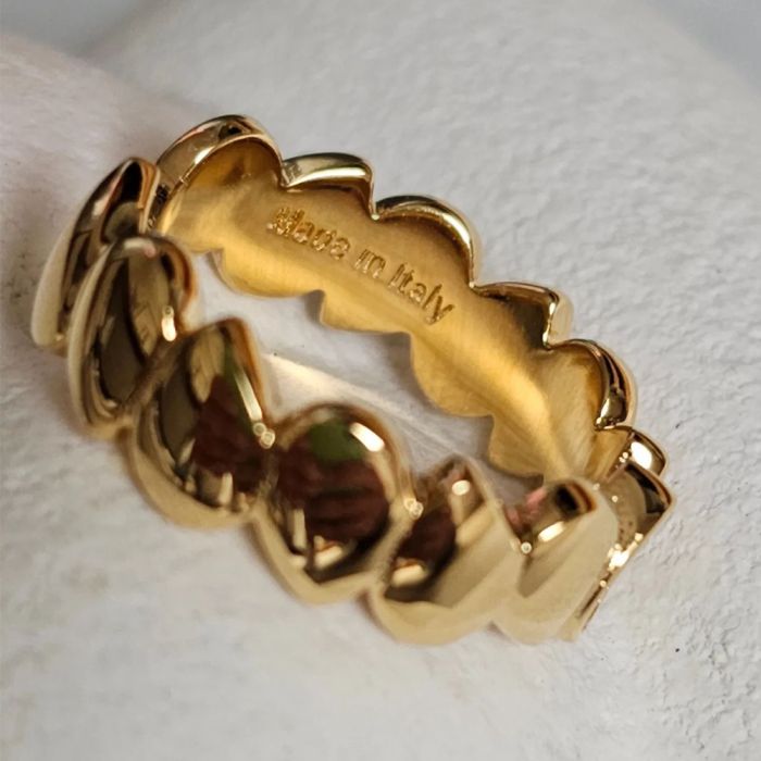 Tulipe ring with zircons