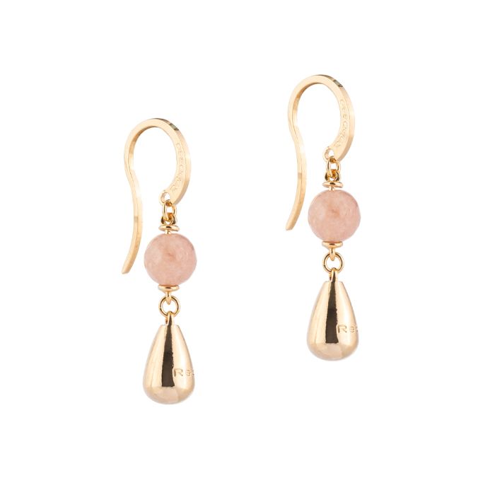 Tulip earrings with pendant