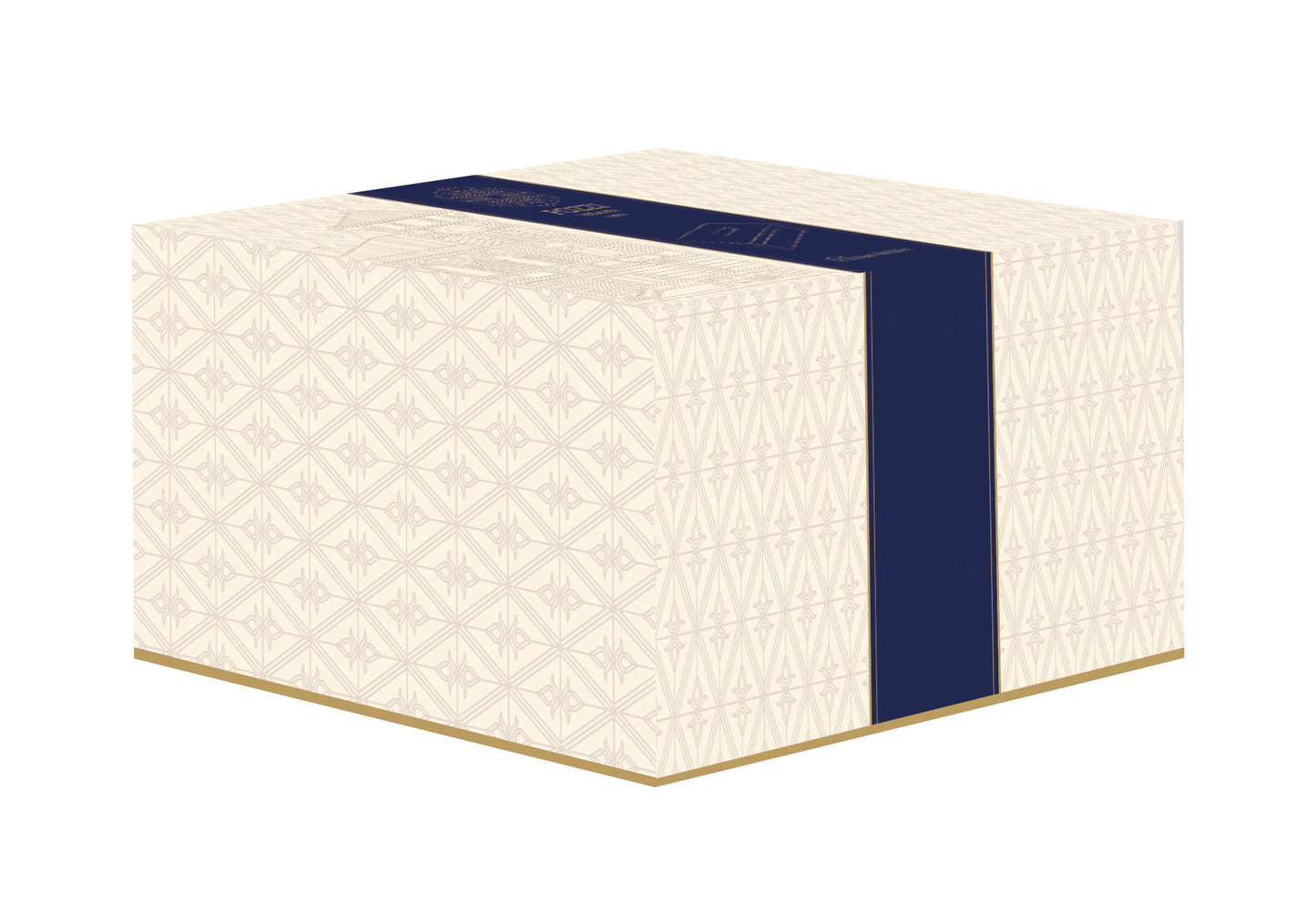 MDF tissue box 24x14x8 cm in c.b. LUXURY CHAIN BEIGE