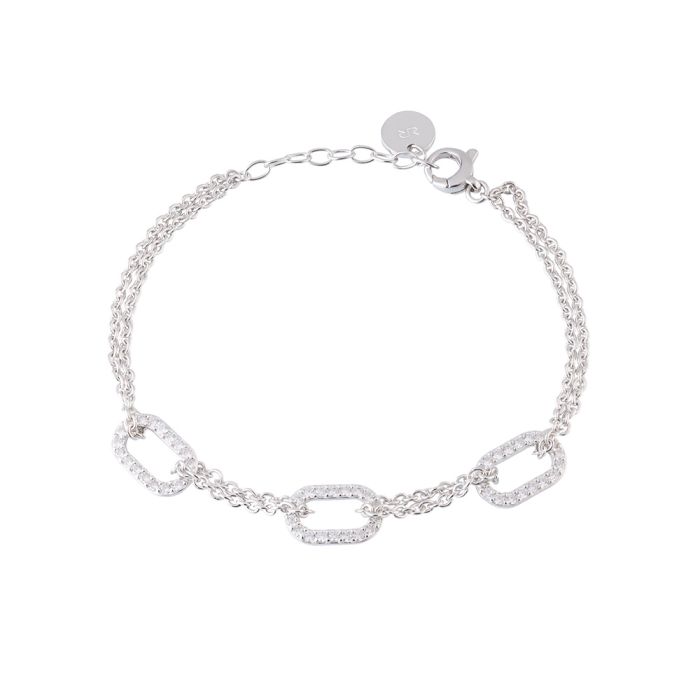 Aandromeda bracelet with zircons links