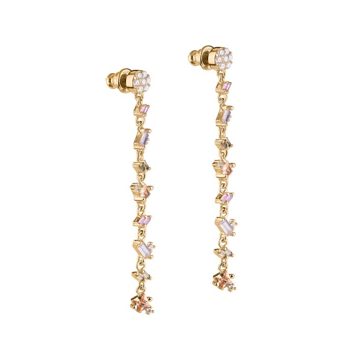 Diana earrings with pendant stone