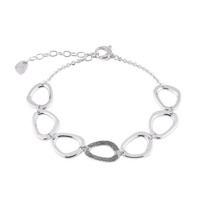 SILVER AND DIAMOND BRACELET