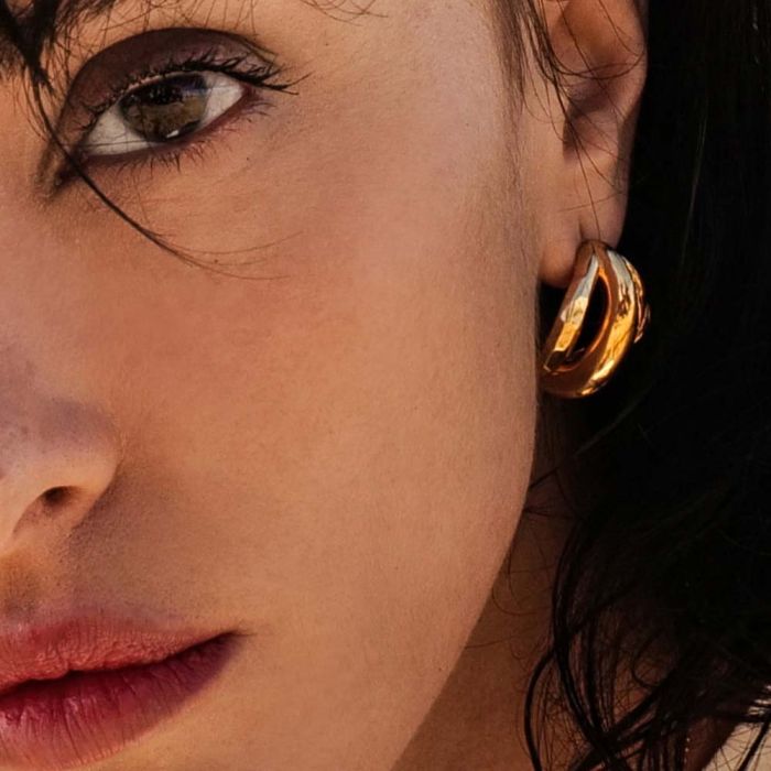 Ursula hoop earring three holes