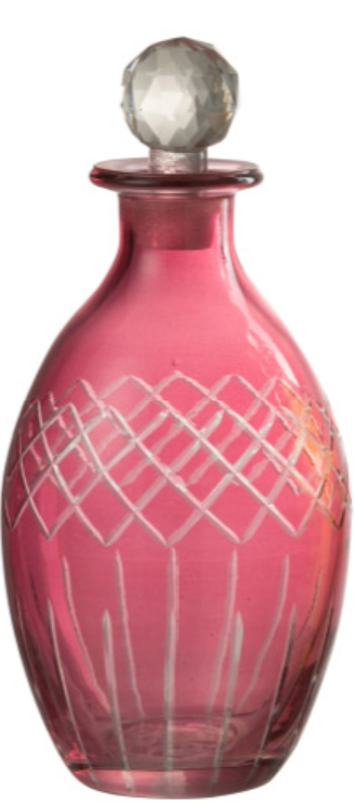 Carafe Checkered Round Glass Mix