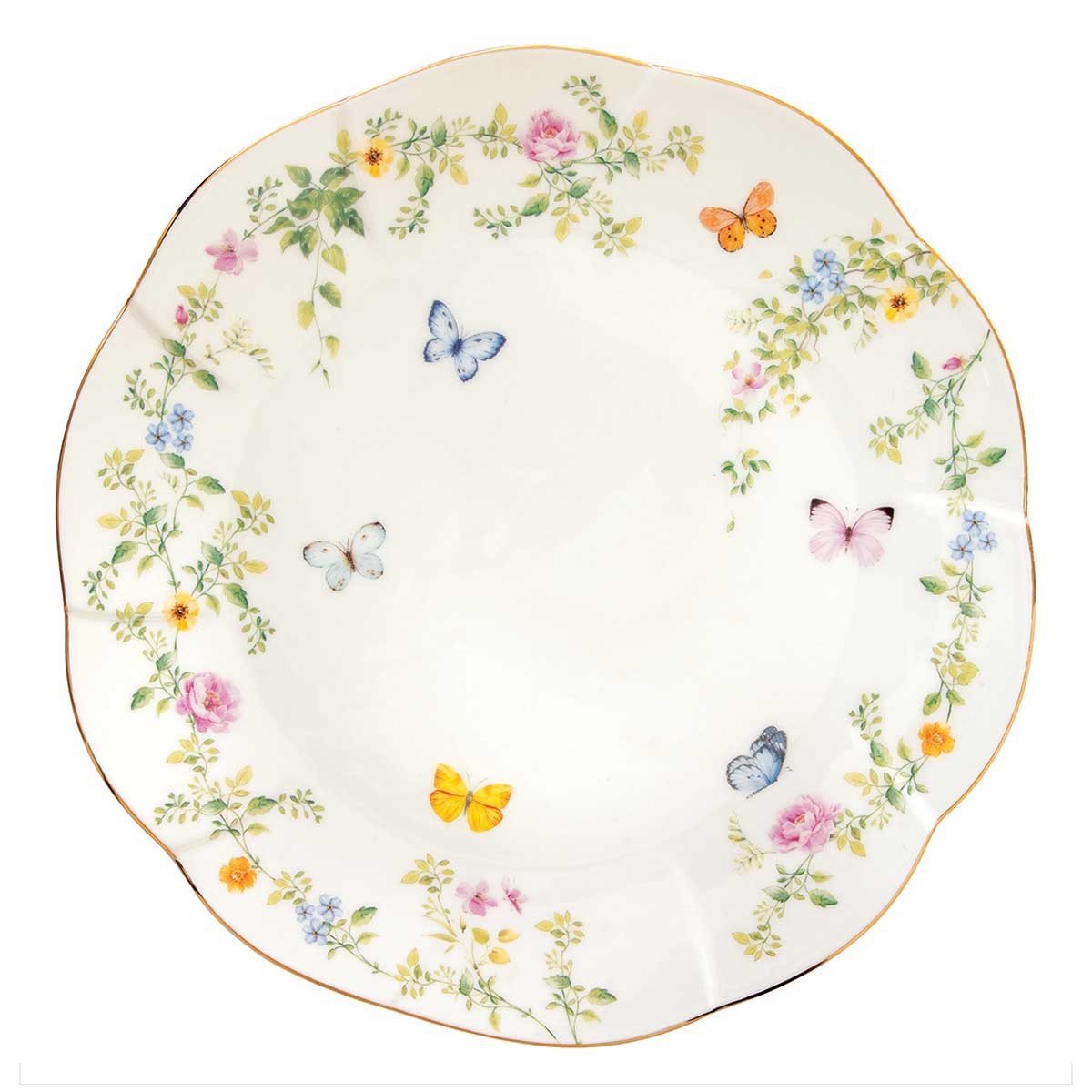 porcelain dinner plate 27 cm Dancing Butterflies