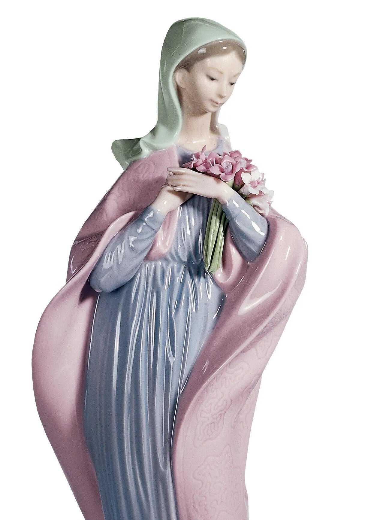 Our Lady with Flowers Figurine