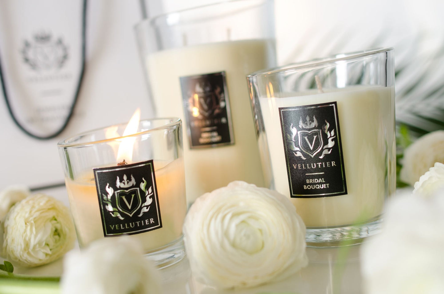 Large Candle - Bridal Bouquet - Shukha Online Store