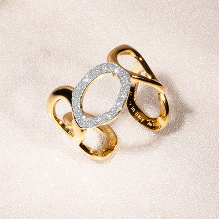 SILVER AND DIAMOND RING
