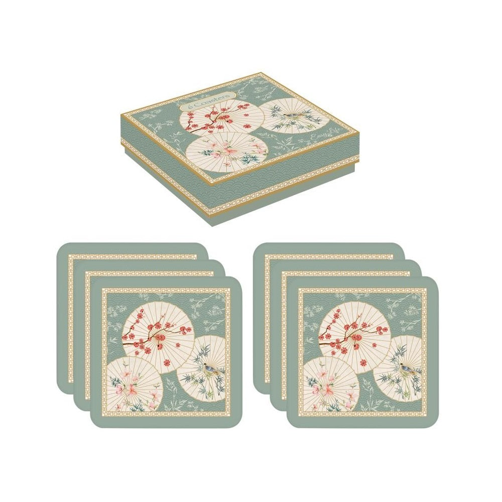 Set 6 cork coasters ORIENTAL DREAMS