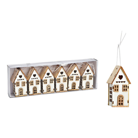 Christmas hanger set house 6-piece set