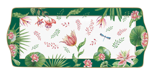 Porcelain  Serving plate 35x15 cm BOTANIC CHIC