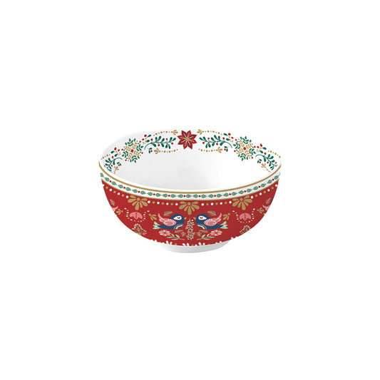 Bowl in porcelain Ø 12 cm CHRISTMAS FOLK