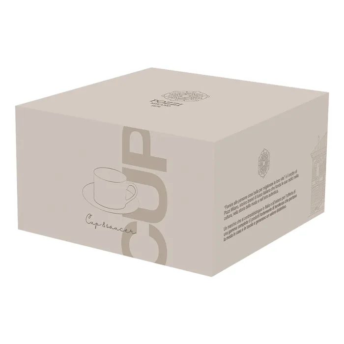 Porc.NB set tea C&S 220 ml in color box DECO'