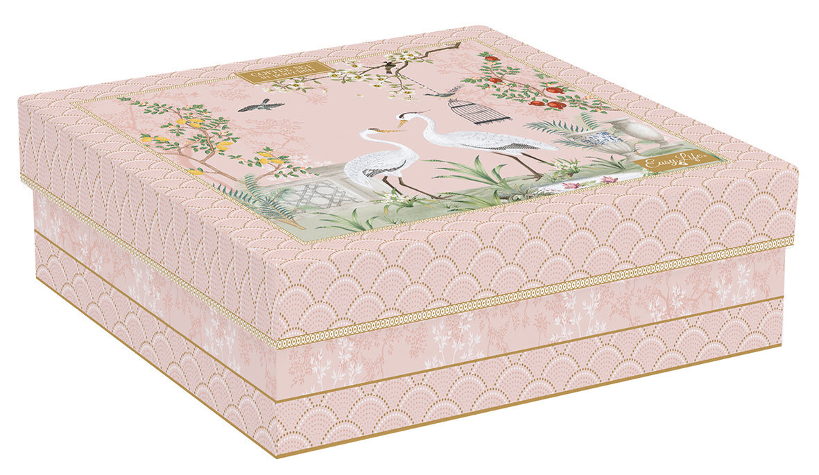 Set 6 coffee cups & saucers in porcelain  in gift box JARDIN DE REVES - Shukha Online Store