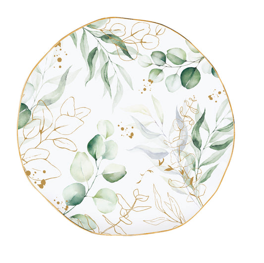 Porcelain plate Ø 16 cm. BOTANIQUE
