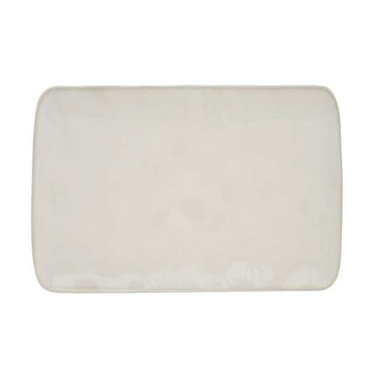 Rectangle plate 27×19 cm in porcelain INTERIORS WHITE