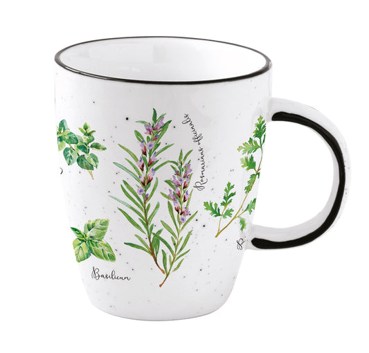 Porcelain mug 350 ml in color box  HERBARIUM